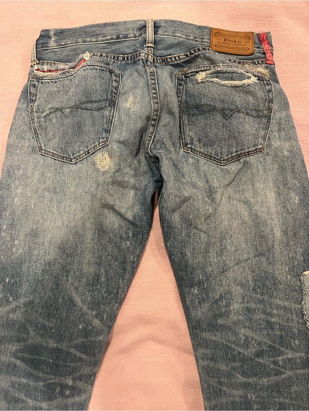 Ralph Lauren Distressed Patchwork Jeans - Picture 3 of 8